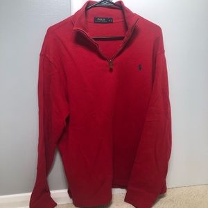 polo Ralph Lauren quarter zip pullover.